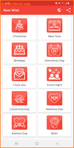 Wishes cards maker screenshot