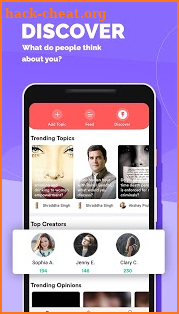Wishfie Messenger for Video Chat, Opinions & News screenshot