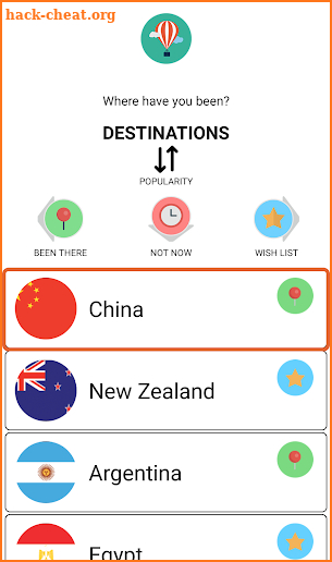 WishPoints for Social Travel screenshot