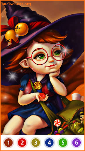 Witch & Wizard Color by Number screenshot