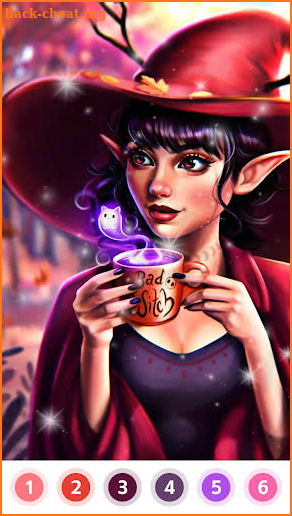 Witch & Wizard Color by Number screenshot