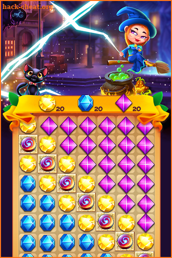 Witch Jewel Puzzle screenshot