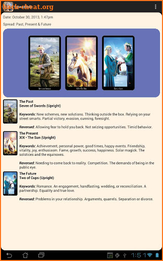 Witches Tarot screenshot