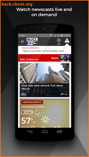 WJCL - Savannah News, Weather screenshot