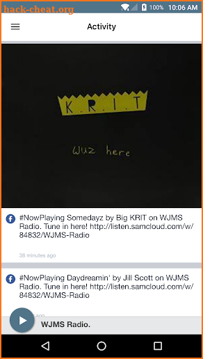 WJMS Radio. screenshot