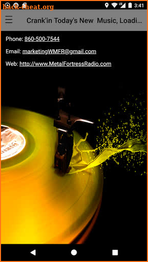 WMFR Metal Fortress Radio screenshot