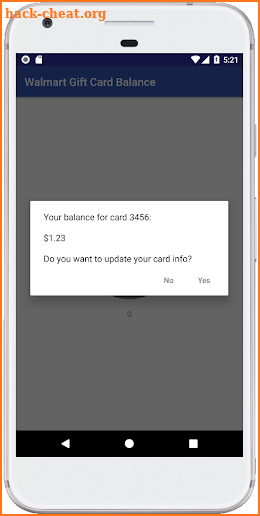WMT Gift Card Balance screenshot