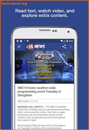 WMTV NBC15 News screenshot