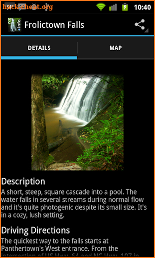 WNC Waterfalls screenshot