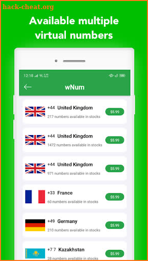 wNum | Number for Whatsapp & Business screenshot