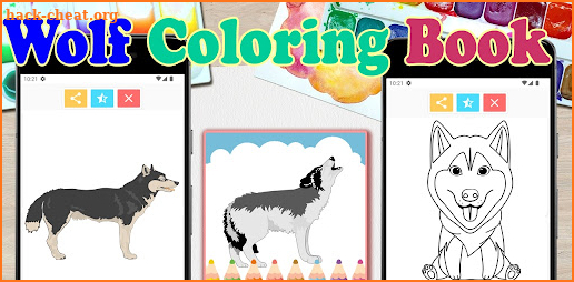 Wolf Coloring Book screenshot