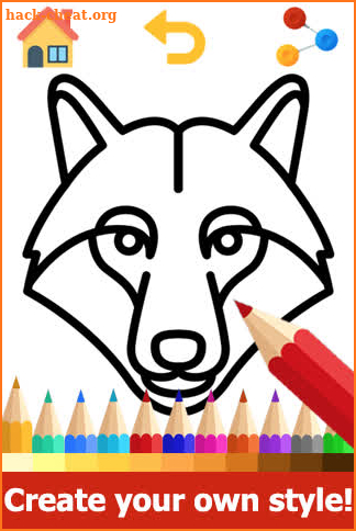 Wolf Coloring Pages - Wolf Colors Games screenshot