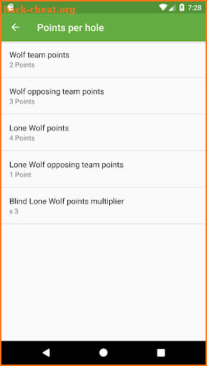 Wolf Golf Game screenshot