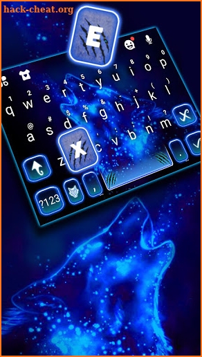 Wolf Night Keyboard Theme screenshot