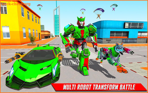 Wolf Robot Transforming Games – Robot Car Games screenshot