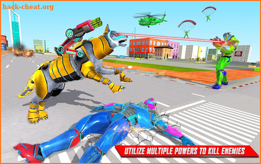 Wolf Robot Transforming Games – Robot Car Games screenshot