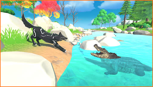 Wolf Simulator 3D Wild Animal screenshot