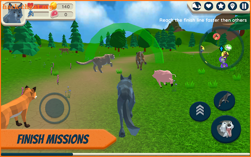 Wolf Simulator: Wild Animals 3D screenshot