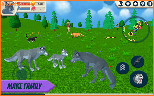 Wolf Simulator: Wild Animals 3D screenshot