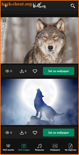 Wolf Sounds - Wolf Ringtones screenshot