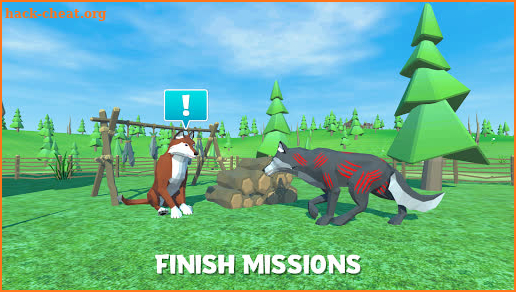 🐺 Wolf vs 🐯 Tiger Simulator: Wild Animals 3D screenshot