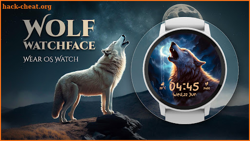 Wolf Watch Face: Wear OS Watch screenshot