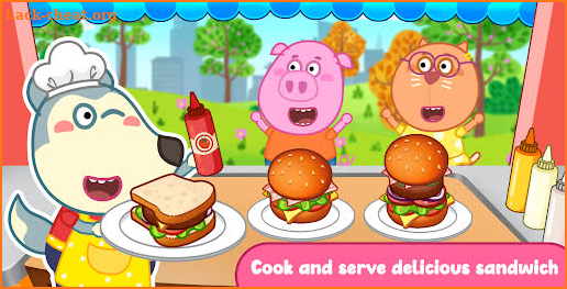 Wolfoo Cooking Game - Sandwich screenshot
