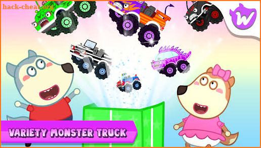 Wolfoo Monster Truck Police screenshot