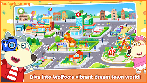 Wolfoo's Town: Dream City Game screenshot