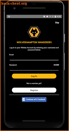 Wolverhampton Wanderers FC screenshot