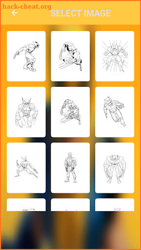 Wolverine coloring book screenshot