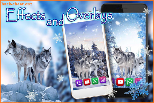 Wolves Winter Live wallpaper screenshot