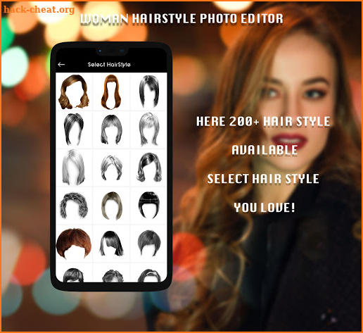 Woman HairStyle Photo Editor screenshot