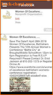 Women of Excellence Bethlehem screenshot