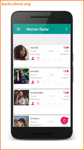Women Radar - Free dating single women and girls screenshot