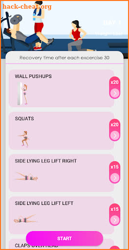 Women Workout at Home - Lose Belly Fat at Home screenshot