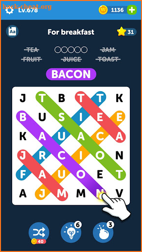 Wonder Word - A Fun Free Word Search Puzzle Game screenshot