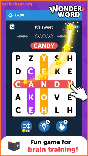 Wonder Word - A Fun Free Word Search Puzzle Game screenshot