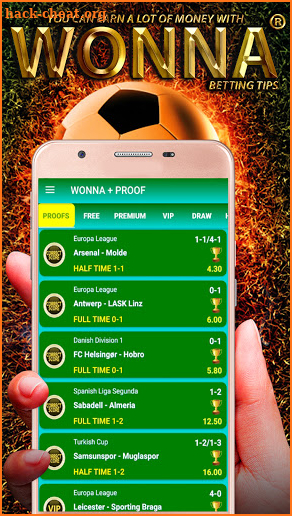 Wonna: Football Betting Tips screenshot