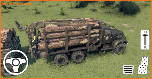 Wood Transport Truck Cargo Game screenshot