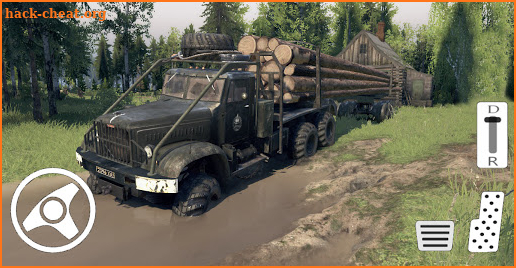 Wood Transport Truck Cargo Game screenshot