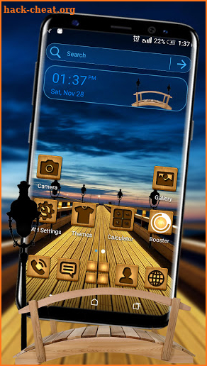 Wooden Bridge Theme screenshot