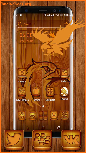 Wooden Eagle Theme Launcher screenshot