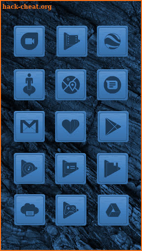 Wooden Icons Blue screenshot