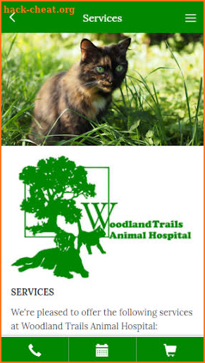 Woodland Trails Animal Hospital screenshot
