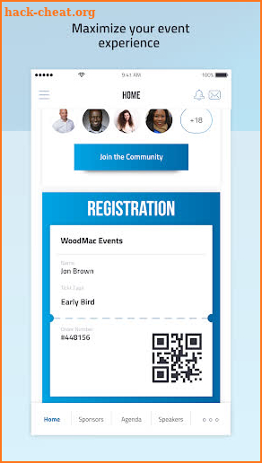 WoodMac Events screenshot