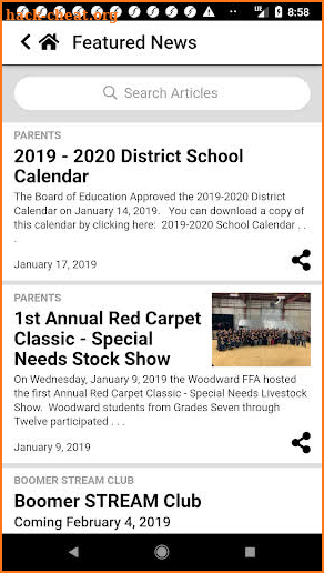 Woodward Public Schools screenshot