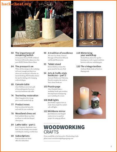 Woodworking Crafts Magazine screenshot