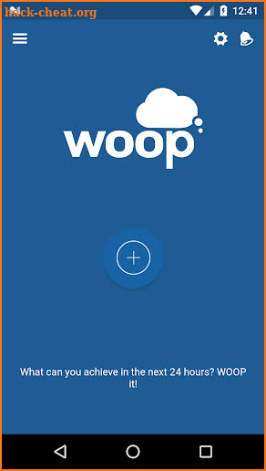 WOOP app screenshot