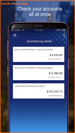 Woori America Bank Mobile screenshot